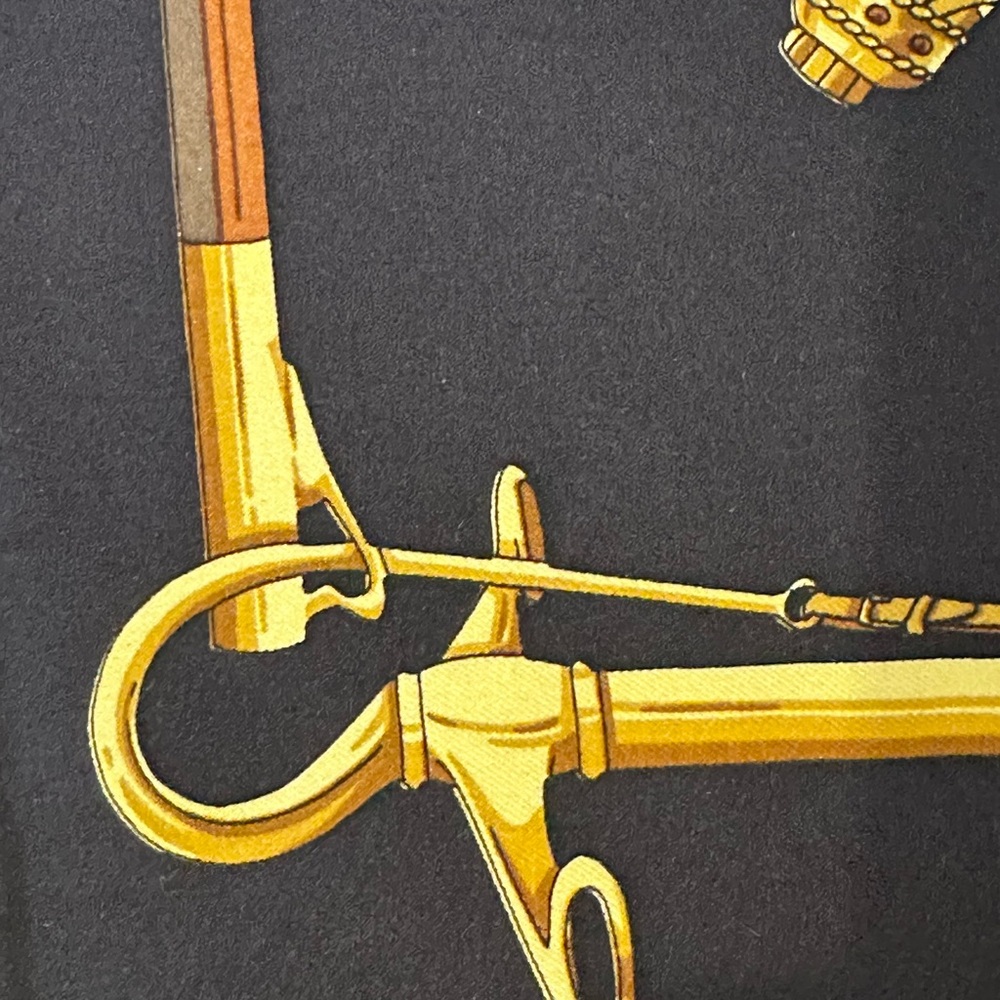 Authentic Celine Paris Silk Scarf with Carriage Design - Picture 7 of 11